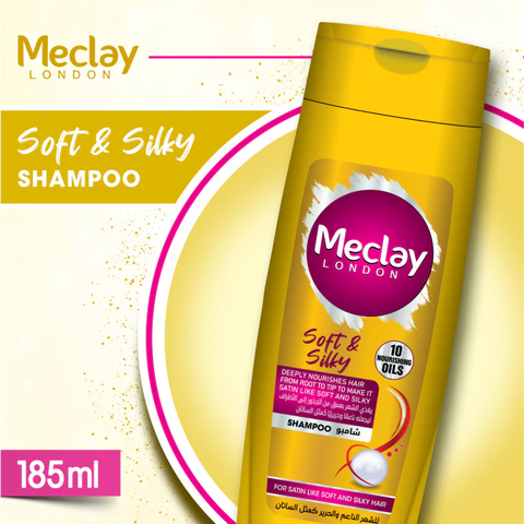 MECLAY LONDON SOFT & SILKY SHAMPOO 185ML