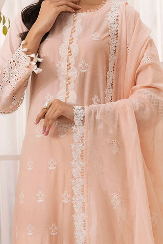 GUL AHMED-3 Piece Unstitched Schiffli Embroidered Printed Lawn Suit with Embroidered Lawn Dupatta CL-52398