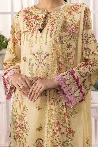 GUL AHMED -3 Piece Unstitched Printed Lawn Suit with Schiffli Lace Printed Lawn Dupatta CL-52098