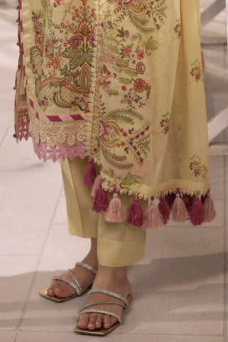 GUL AHMED -3 Piece Unstitched Printed Lawn Suit with Schiffli Lace Printed Lawn Dupatta CL-52098