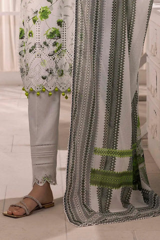 GUL AHMED-3 Piece Unstitched Schiffli Embroidered Lawn Suit with Printed Lawn Dupatta CL-52481