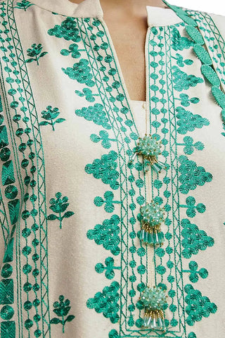 3 Piece Unstitched Embroidered Karandi Suit with Embroidered Karandi Dupatta AY-42008