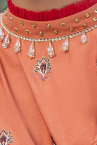 GUL AHEMD -3 Piece Unstitched Embroidered Karandi Suit with Embroidered Karandi Dupatta AY-42005