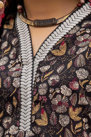 3 Piece Unstitched Printed Khaddar Suit with Embroidered Twill Cotton Linen Dupatta CV-42012