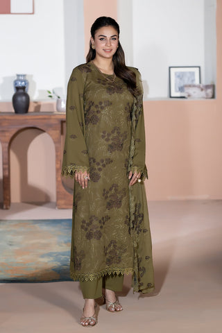 SHARJEENA KARANDI WITH CHIFFON DUPATTA KR-162