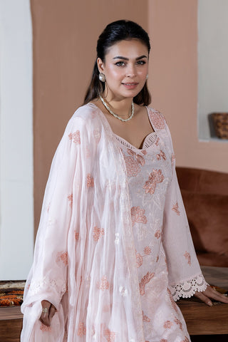 SHARJEENA KARANDI WITH CHIFFON DUPATTA KR-163