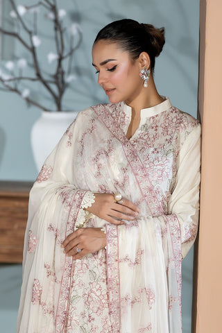 SHARJEENA KARANDI WITH CHIFFON DUPATTA KR-166