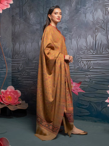 EDENROBE-Pashmina Jacquard Zari Shawl - EWMS5-015