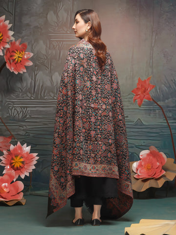 EDENROBE-Pashmina Jacquard Zari Shawl - EWMS5-035