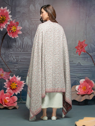 EDENROBE-Pashmina Jacquard Zari Shawl - EWMS5-011