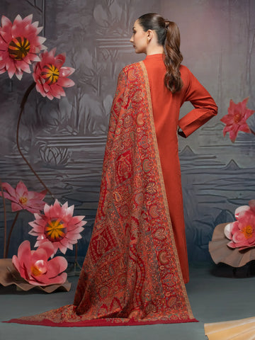 EDENROBE-Pashmina Jacquard Zari Shawl - EWMS5-013