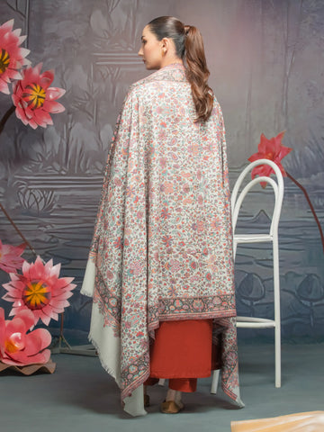 EDENROBE-Pashmina Jacquard Zari Shawl - EWMS5-012