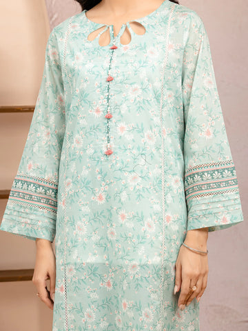 EDENROBE-35215-Unstitched Ice Green Printed Lawn 3 Piece
