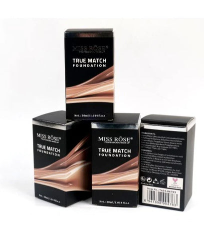 MISS ROSE TRUE MATCH FOUNDATION 30ML