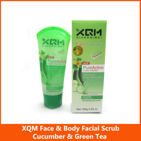 XQM FACE & BODY PURE ACTIVE PLANT ENERGY CUMCUMBER & FREEN TEA 100G