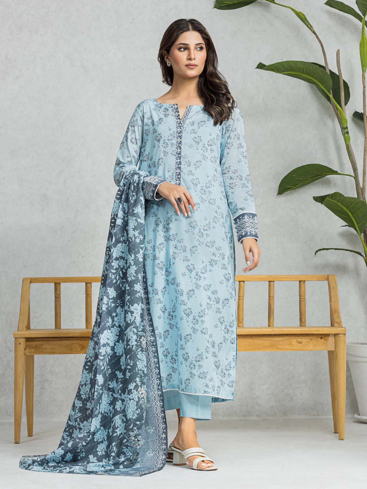 EDENROBE-EWU24A1-28228-3P SKY BLUE