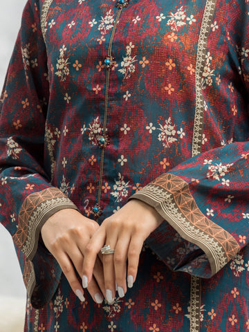 EDENROBE-28210-Unstitched Multi Printed Khaddar 3 Piece
