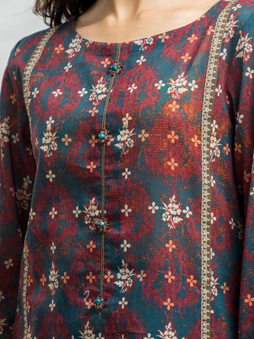 EDENROBE-28210-Unstitched Multi Printed Khaddar 3 Piece