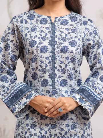 EDENROBE-29605-Unstitched Grey & Blue Printed Khaddar 3 Piece -