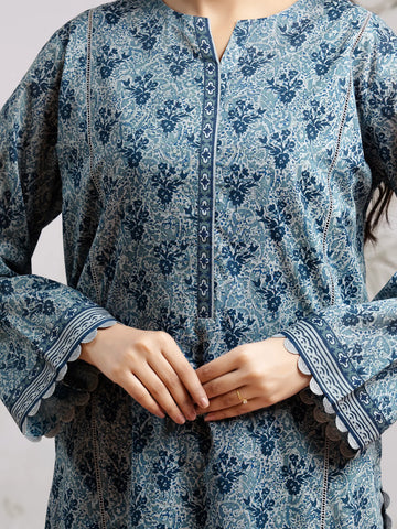 EDENROBE-29609-Unstitched Mauve Printed Khaddar 3 Piece