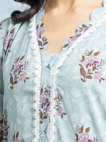 EDENROBE-29648-Unstitched Light Blue Printed Khaddar 3 Piece