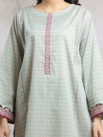 EDENROBE-29801-Unstitched Mist Green Printed Khaddar 3 Piece