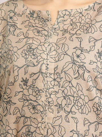 EDENROBE-M2-186-Women's Beige Unstitched