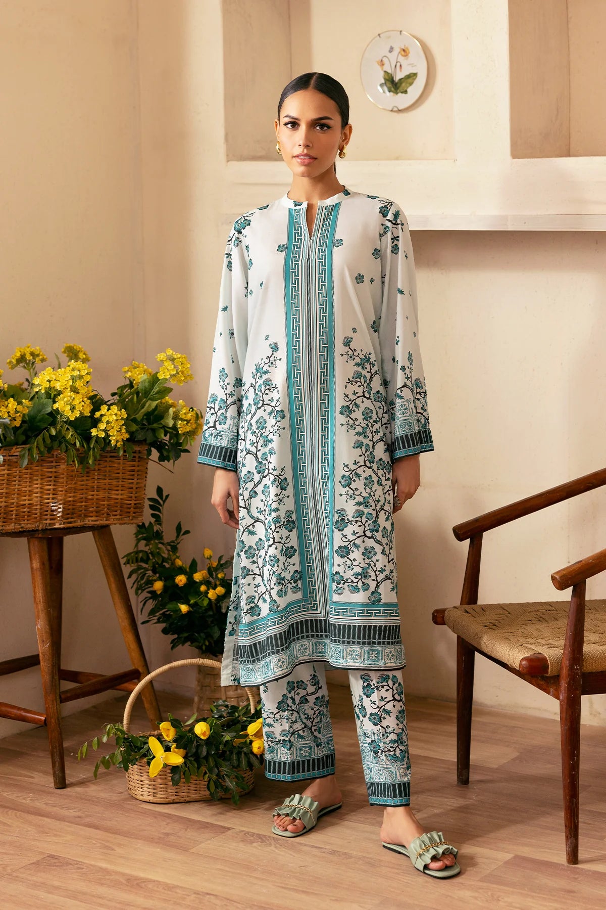 SAHAR SALENE UNSTICHED PRINTED LAWN 2 PIECE-TL-V1-S25-04