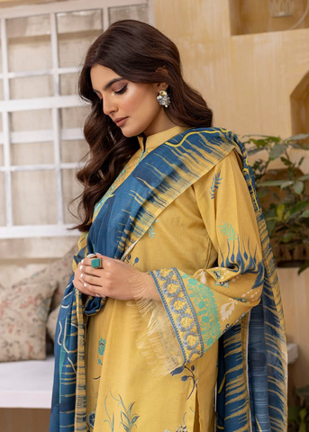 HUSN-E-JAHAN DIGITAL PRIN LAWN EMBROIDERED D-410