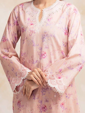 EDENROBE-31085-Unstitched Light Pink Embroidered Lawn 3 Piece