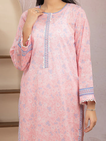 EDENROBE-35217-Unstitched Pink Printed Lawn 3 Piece