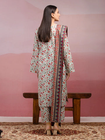 EDENROBE -35045-Unstitched Multi Printed Lawn 3 Piece