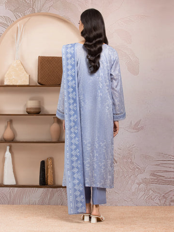 EDENROBE-35202-Unstitched Light Blue Printed Lawn 3 Piece