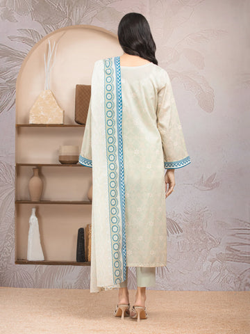 EDENROBE-35208-Unstitched Light Sage Printed Lawn 3 Piece