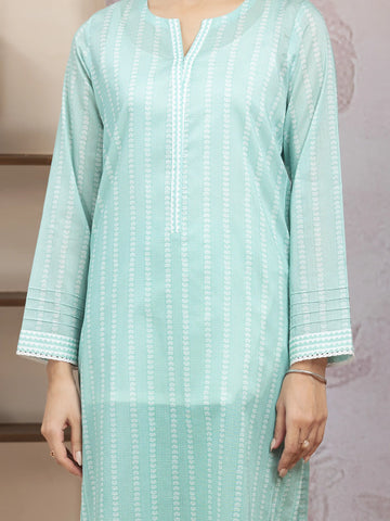EDENROBE-35213-Unstitched Ice Green Printed Lawn 3 Piece