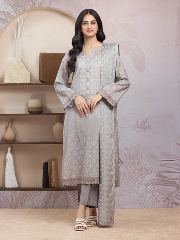 EDENROBE -35219-Unstitched Zinc Printed Lawn 3 Piece