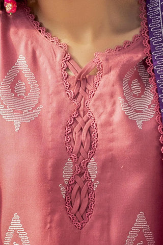 GUL AHEMD -3 Piece Unstitched Embroidered Acrylic Suit with Embroidered Acrylic Dupatta AP-42003