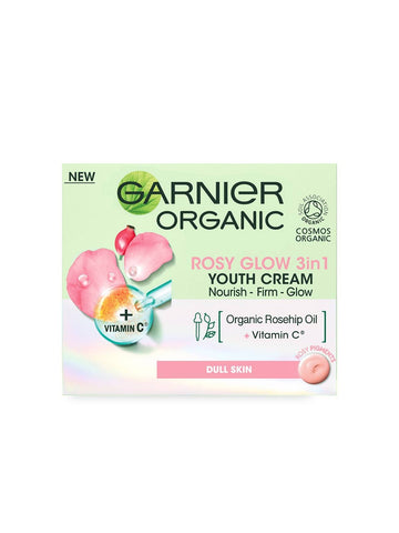 GARNIER ORGANIC ROSY GLOW 3 IN 1 YOUTH CREAM 50ML