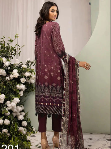 HUMA BY SHAISTA EMBROIDERED VISCOSE D-201