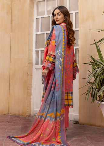 HUSN-E-JAHAN DIGITAL PRIN LAWN EMBROIDERED D-414