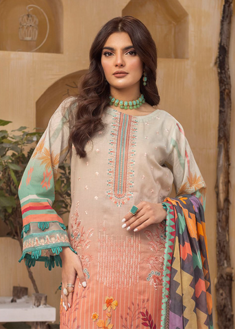 HUSN-E-JAHAN DIGITAL PRIN LAWN EMBROIDERED D-416
