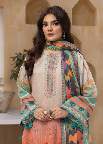 HUSN-E-JAHAN DIGITAL PRIN LAWN EMBROIDERED D-416