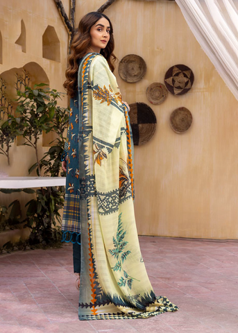 HUSN-E-JAHAN DIGITAL PRIN LAWN EMBROIDERED D-419