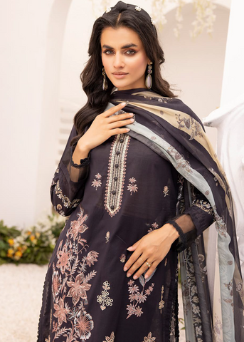 ZARTAJ DIGITAL PRINT EMBROIDERED D-555