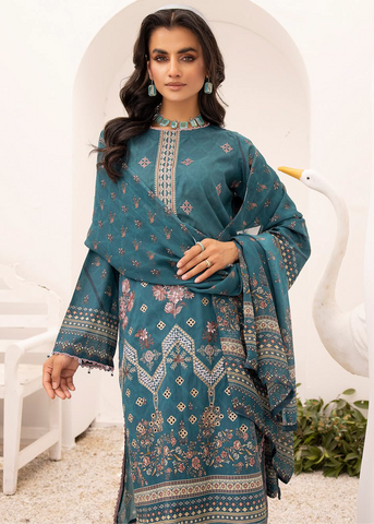 ZARTAJ DIGITAL PRINT EMBROIDERED D-556