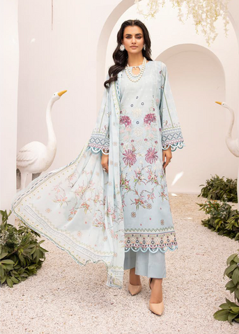 ZARTAJ DIGITAL PRINT EMBROIDERED D-557