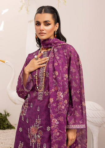 ZARTAJ DIGITAL PRINT EMBROIDERED D-558