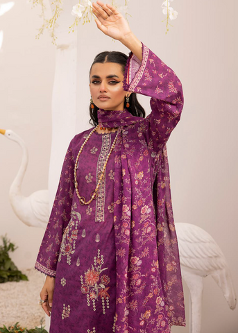 ZARTAJ DIGITAL PRINT EMBROIDERED D-558