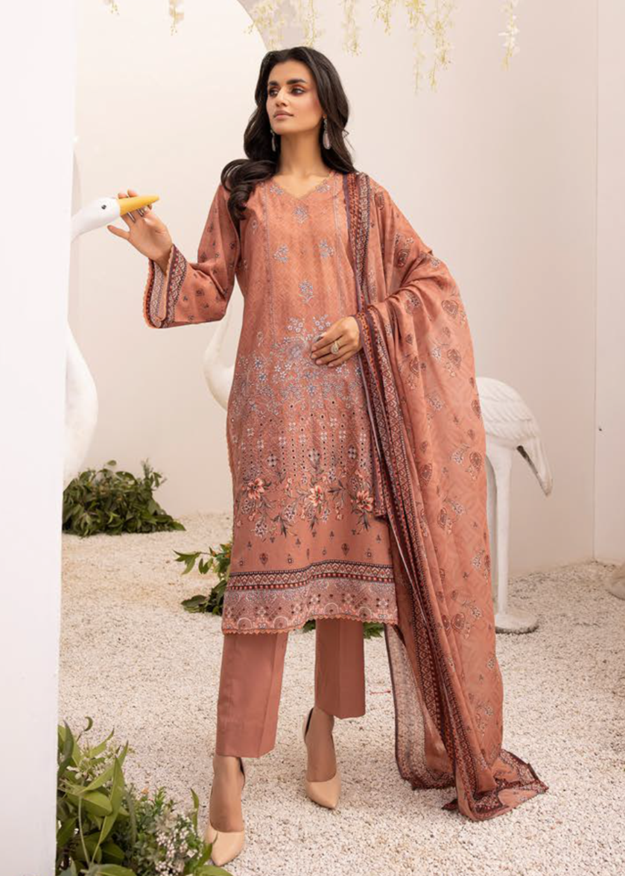 ZARTAJ DIGITAL PRINT EMBROIDERED D-559