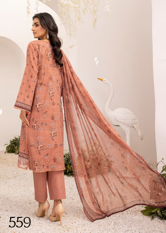 ZARTAJ DIGITAL PRINT EMBROIDERED D-559